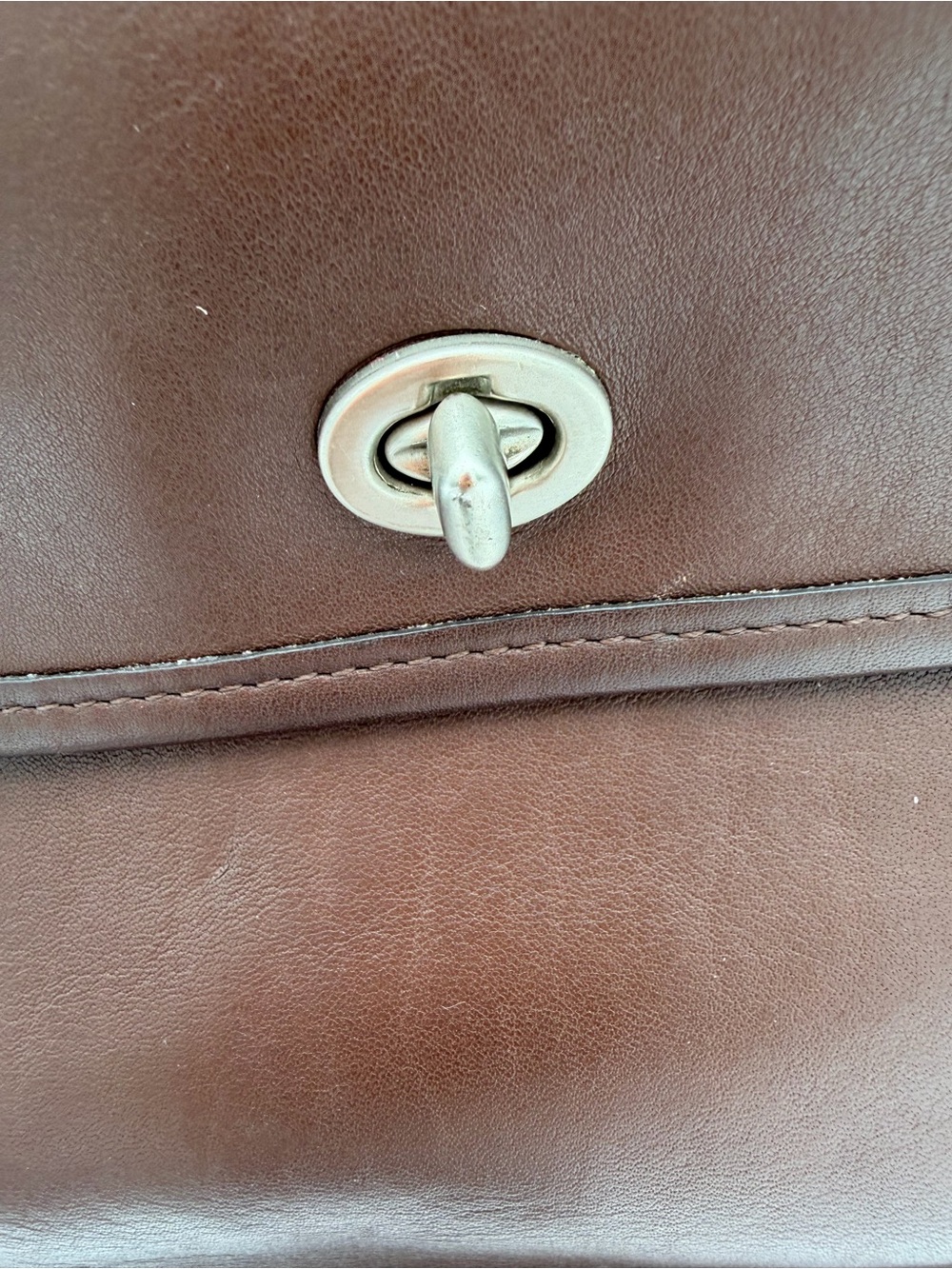 Coach Tango Flap Silver Hardware K8P 9049 Brown Crossbody - Picture 3 of 8